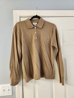 J Crew Factory Merino Polo Sweater